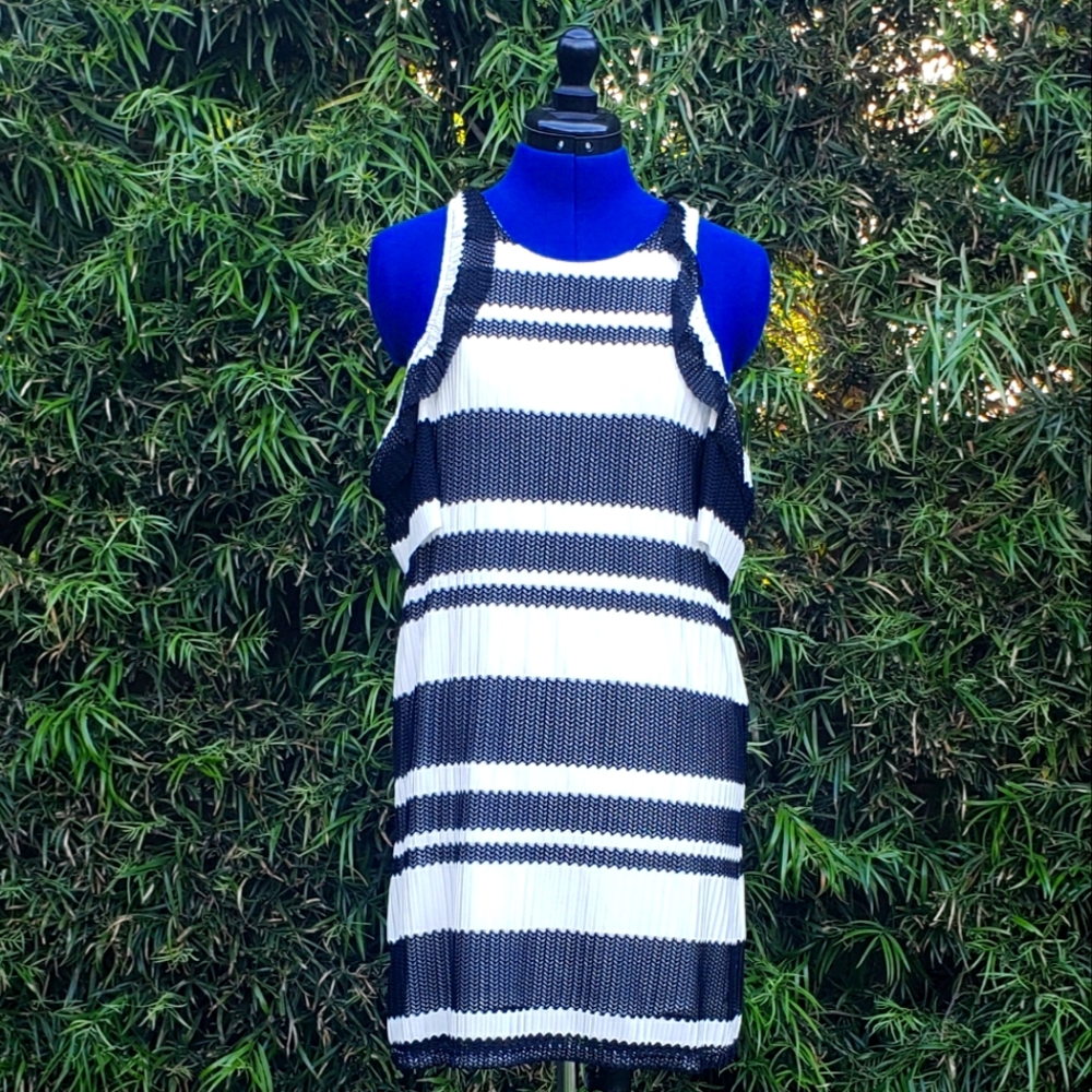 Black and White Shift Dress
